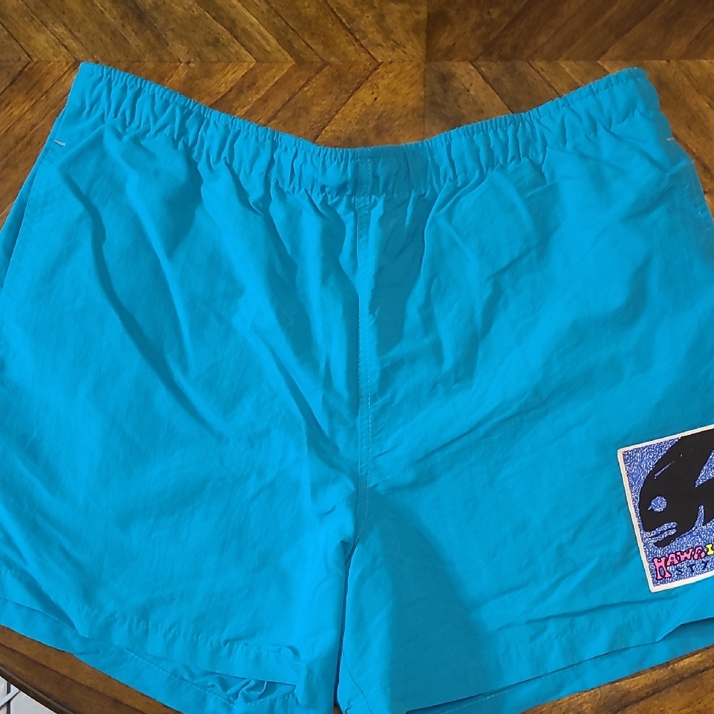 Hawaiian Style Blue Women's Shorts